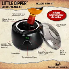 Little Dipper wax warmer with digital temperature display, removable aluminum pot, and adjustable heat control knob