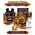Cinnamon whiskey infusion kit with oak barrel aging system, premium essence pouches, glass of spiced whiskey over ice and cinnamon sticks background.