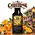 Créole Orange Rhum Essence pouch by Swish Barrel with fresh oranges, a crystal glass of amber rhum over ice, and colorful Mardi Gras masks and beads inspired by New Orleans.