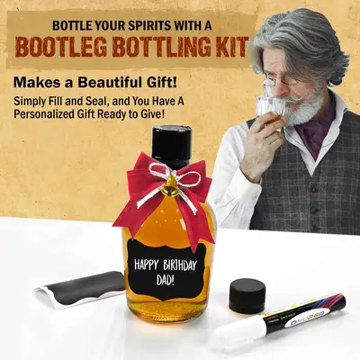 Custom whiskey bottle with birthday message perfect gift for whiskey lover