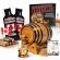 Canadian Rye Whisky Making Kit with charred American white oak aging barrel, premium essence packets, Bootlegger’s Bible guide, glass of rye whiskey on the rocks, Canadian flag accents, and complete home whiskey barrel accessories set.