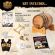 Oak barrel restoration kit with cleaning supplies, funnels, bung, spigot, and aging guide book.
